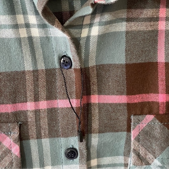 nwot Matchstick Plaid Flannel Shirt Size Small - Picture 5 of 10